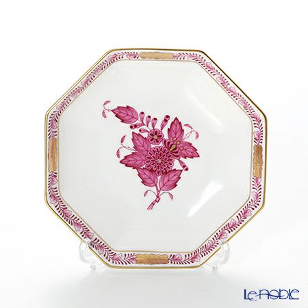 ヘレンド アポニーピンク 04307-0-00 小皿（オクタゴナル） 11cm