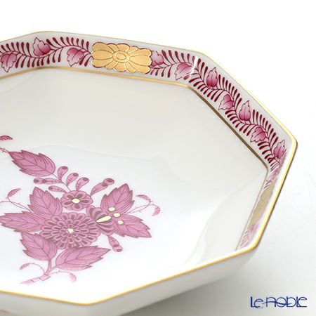 ヘレンド アポニーピンク 04307-0-00 小皿（オクタゴナル） 11cm