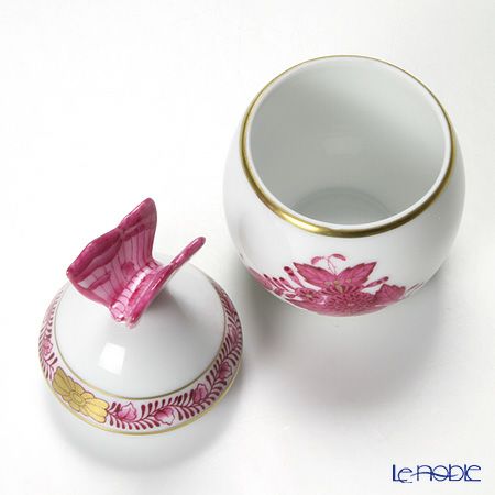 ヘレンド アポニーピンク 06043-0-17 タマゴボックス 縦 チョウ 7.5cm