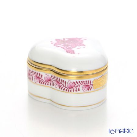 ヘレンド アポニーピンク 06112-0-00 ハートボックス 5cm