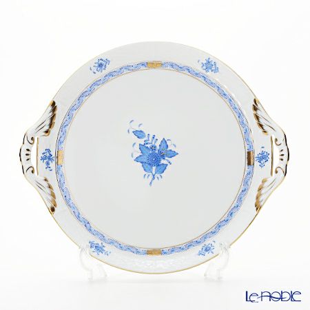 ヘレンド アポニーブルー 00315-0-00 ケーキプラター 28.5cm