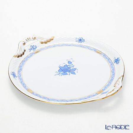 ヘレンド アポニーブルー 00315-0-00 ケーキプラター 28.5cm