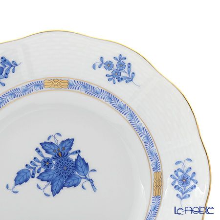 ヘレンド アポニーブルー 00530-0-00／530 クレセントディッシュ 18.5cm