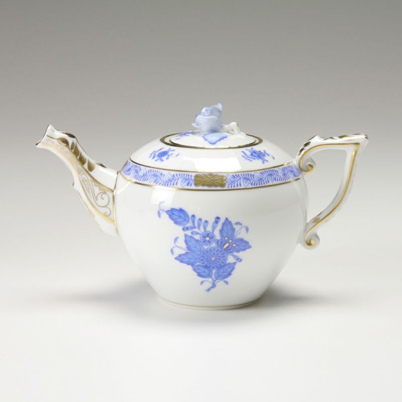 ヘレンド アポニーブルー 00608-0-09 ティーポット ローズ 400ml