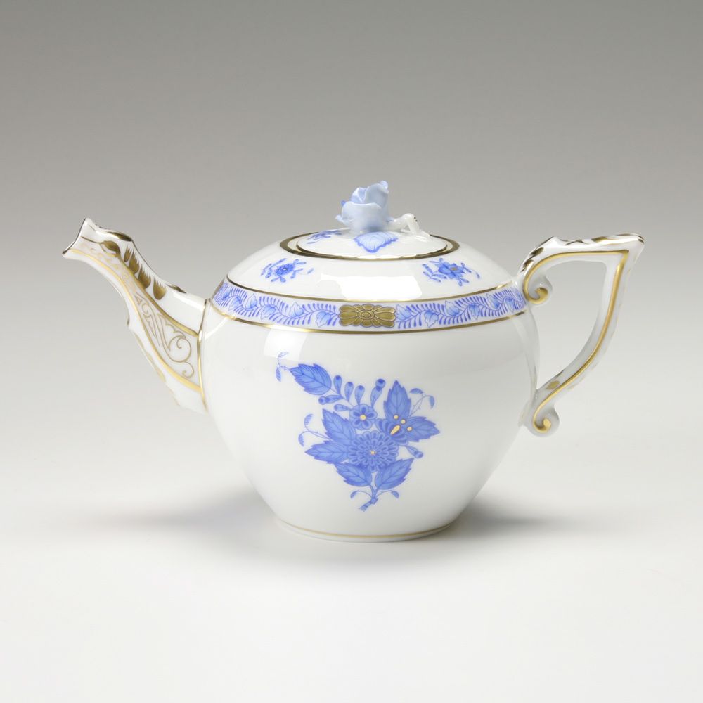 ヘレンド アポニーブルー 00608-0-09 ティーポット ローズ 400ml