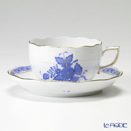 ヘレンド (HEREND) アポニーブルー 00724-0-00／724 ティーカップ＆ソーサー 200ml