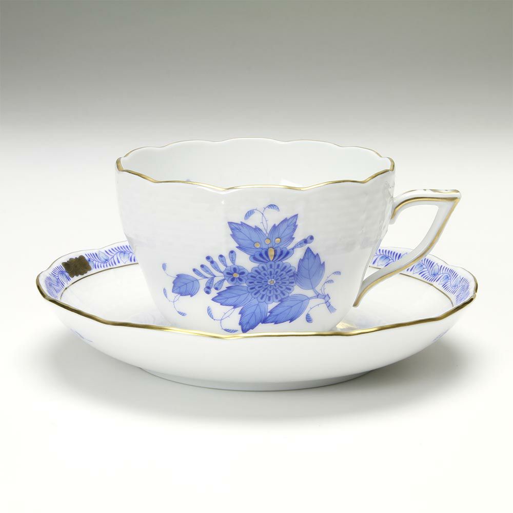 ヘレンド アポニーブルー 00730-0-00 ティーカップ＆ソーサー（兼用） 200ml