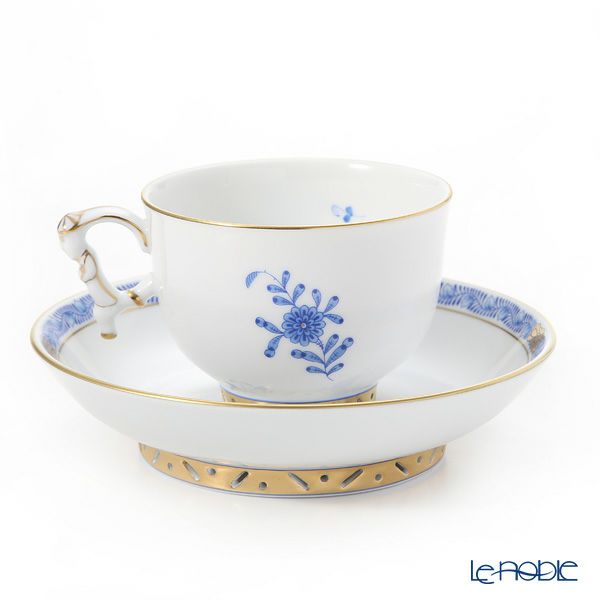 ヘレンド シノワズリ（中国趣味）アポニーブルー 03364-0-21 マンダリン ラージカップ＆ソーサー