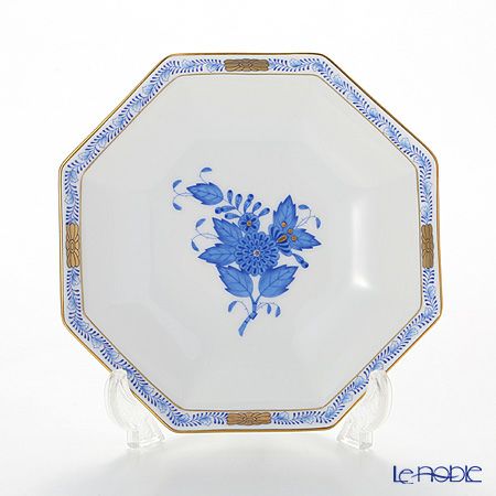 ヘレンド アポニーブルー 04304-1-00 小皿（オクタゴナル） 13.5cm