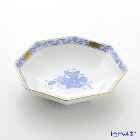 ヘレンド アポニーブルー 04304-1-00 小皿（オクタゴナル） 13.5cm