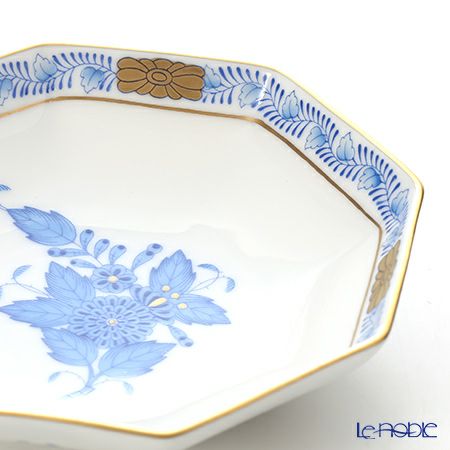 ヘレンド アポニーブルー 04307-0-00 小皿（オクタゴナル） 11cm