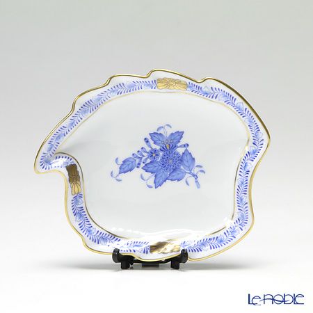 ヘレンド アポニーブルー 07774-0-00 アッシュトレイ リーフ 12cm