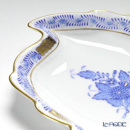 ヘレンド アポニーブルー 07774-0-00 アッシュトレイ リーフ 12cm