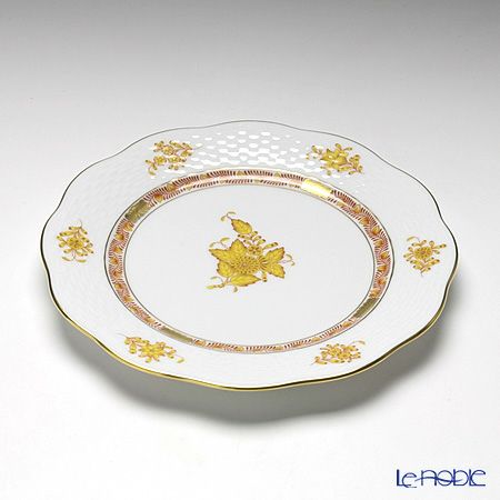 ヘレンド アポニーイエロー 00517-0-00 プレート 19cm