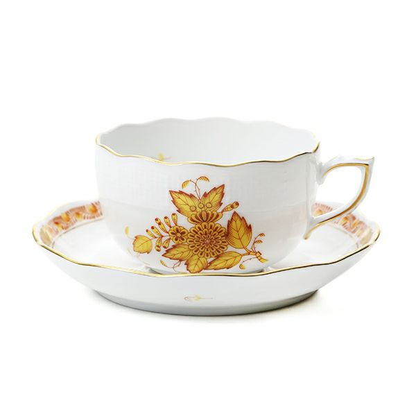 ヘレンド アポニーイエロー 00724-0-00／724 ティーカップ＆ソーサー 200ml