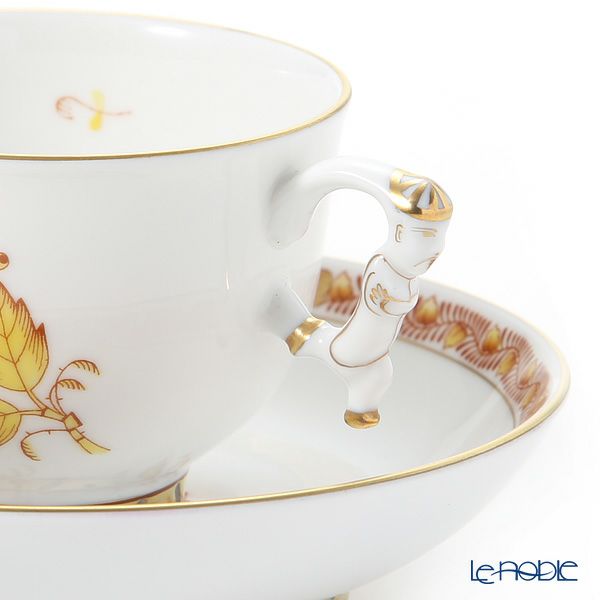 ヘレンド シノワズリ（中国趣味）アポニーイエロー 03364-0-21 マンダリン ラージカップ＆ソーサー