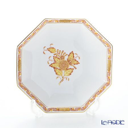 ヘレンド アポニーイエロー 04304-1-00 小皿（オクタゴナル） 13.5cm