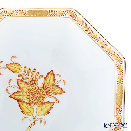 ヘレンド アポニーイエロー 04304-1-00 小皿（オクタゴナル） 13.5cm