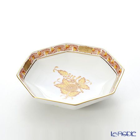 ヘレンド アポニーイエロー 04307-0-00 小皿（オクタゴナル） 11cm