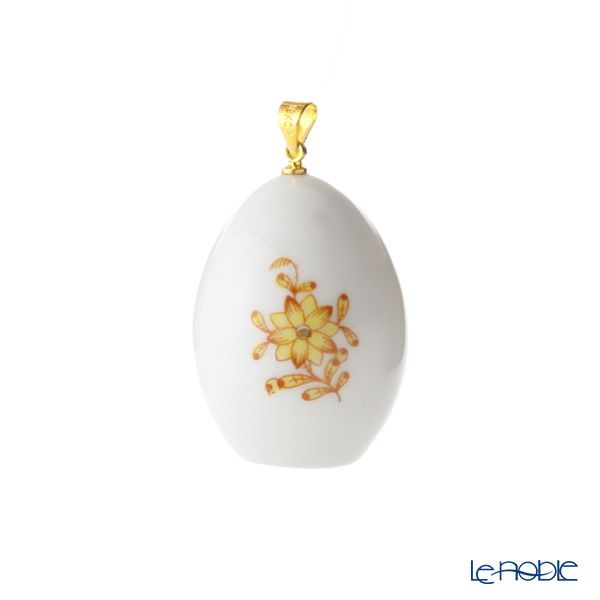 ヘレンド ペンダントトップ AJ 15250-0-47 アポニーイエロー エッグ