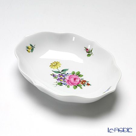 アウガルテン（AUGARTEN） フローラルパターン（SA534） オーバルディッシュ 17.5×13.5cm