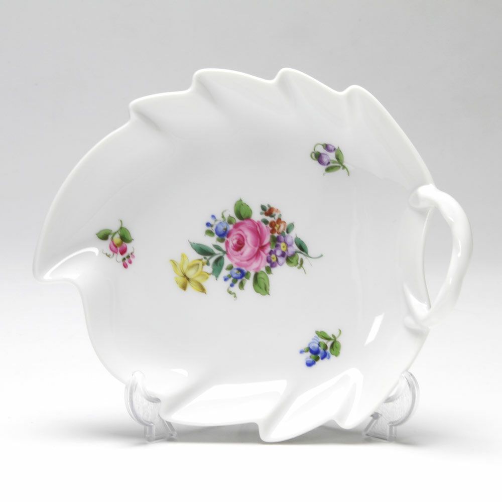 アウガルテン（AUGARTEN） フローラルパターン（SA534） リーフディッシュ 18cm（109）