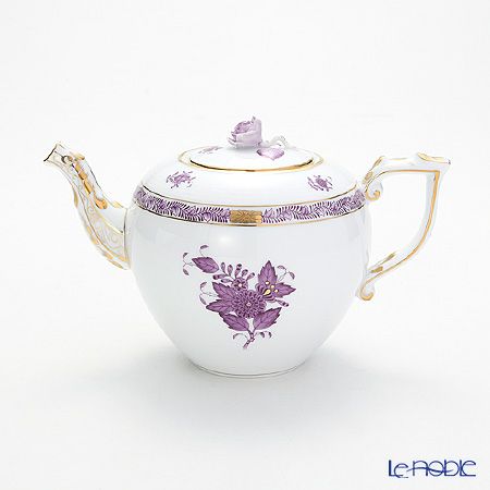 ヘレンド アポニーライラック 00606-0-09／604 ティーポット ローズ 800ml