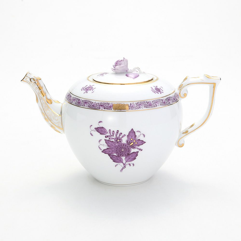 ヘレンド アポニーライラック 00606-0-09／604 ティーポット ローズ 800ml