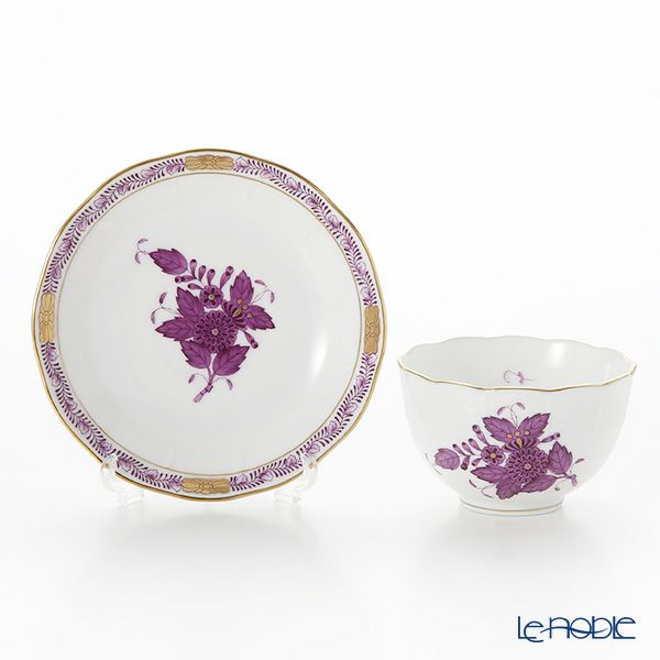 ヘレンド アポニーライラック 00710-0-91／711 ジャパニーズカップ＆ソーサー 130ml