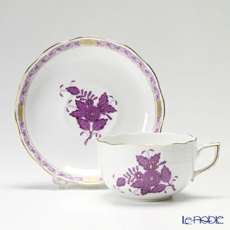 ヘレンド アポニーライラック 00724-0-00／724 ティーカップ＆ソーサー 200ml