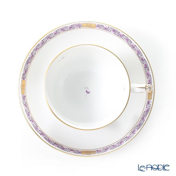 ヘレンド シノワズリ（中国趣味）アポニーライラック 03364-0-21 マンダリン ラージカップ＆ソーサー