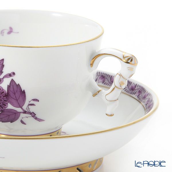 ヘレンド シノワズリ（中国趣味）アポニーライラック 03364-0-21 マンダリン ラージカップ＆ソーサー