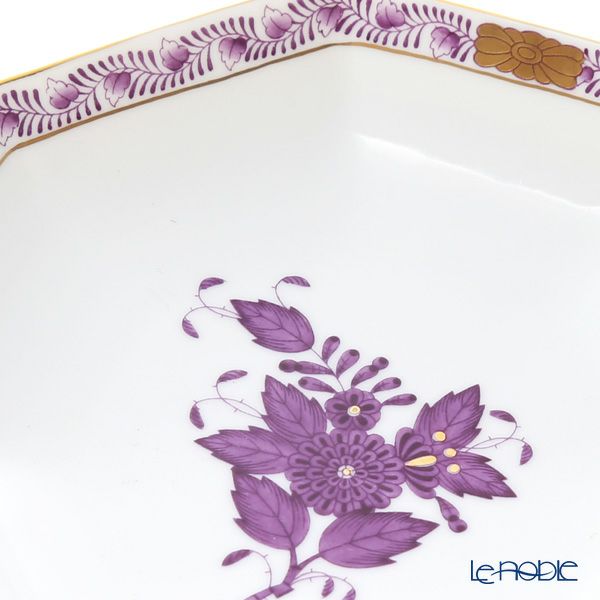 ヘレンド アポニーライラック 小皿（オクタゴナル） 13.5cm 04304-1-00