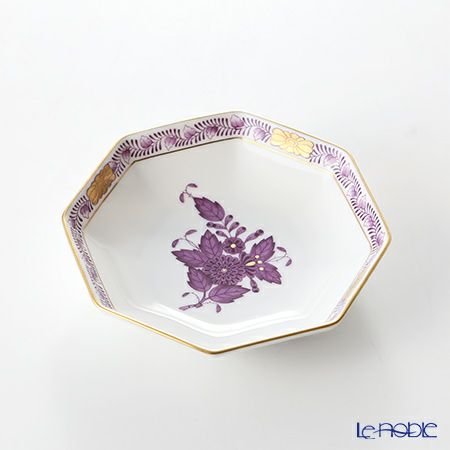 ヘレンド アポニーライラック 04307-1-00 小皿（オクタゴナル） 11cm