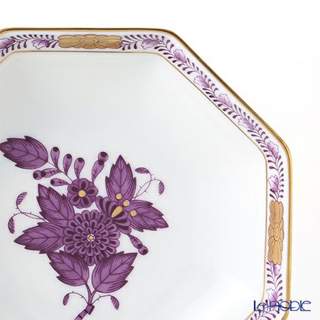 ヘレンド アポニーライラック 04307-1-00 小皿（オクタゴナル） 11cm