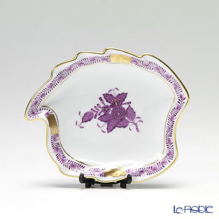 ヘレンド アポニーライラック 07774-0-00 アッシュトレイ リーフ 12cm