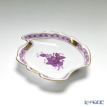 ヘレンド アポニーライラック 07774-0-00 アッシュトレイ リーフ 12cm