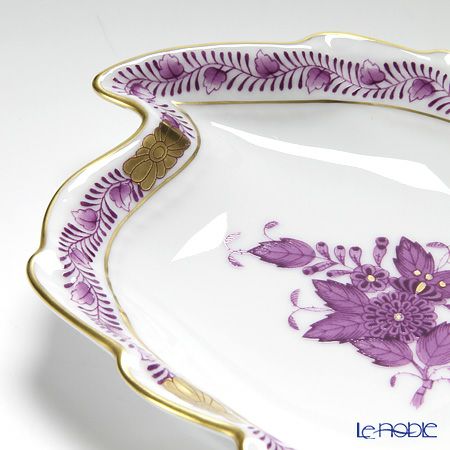 ヘレンド アポニーライラック 07774-0-00 アッシュトレイ リーフ 12cm