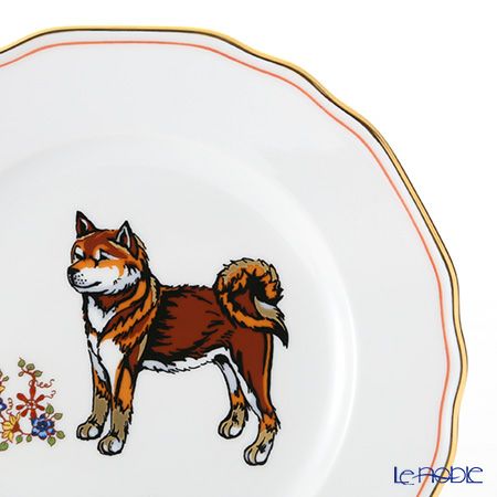 アウガルテン（AUGARTEN） イヤープレート（干支プレート）（SA671） 20cm 2018年 イヌ（戌）（062） 【日本限定】