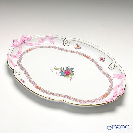 ヘレンド アポニーフラワー 00400-0-00 パーティートレイ 38cm