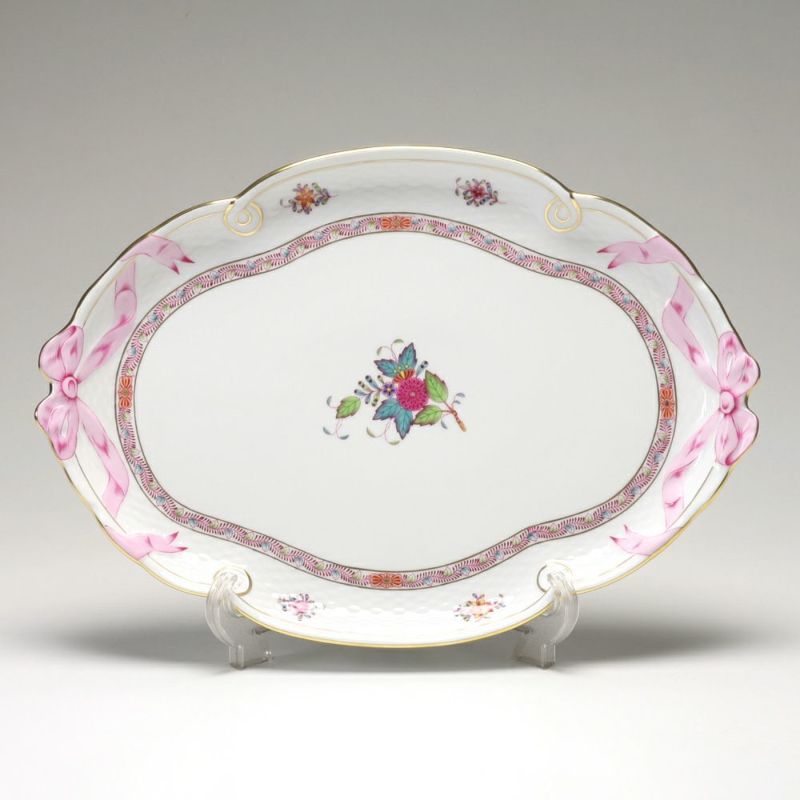 ヘレンド アポニーフラワー 00400-0-00 パーティートレイ 38cm