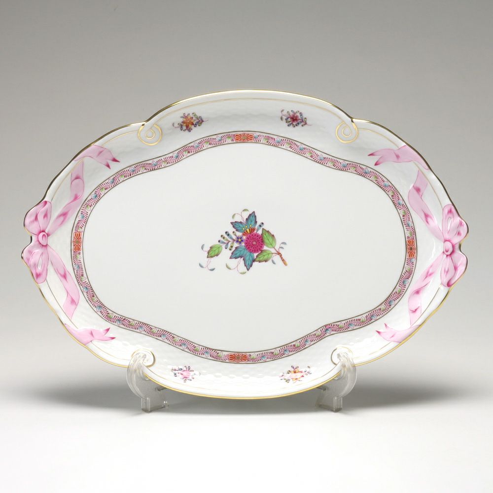 ヘレンド アポニーフラワー 00400-0-00 パーティートレイ 38cm