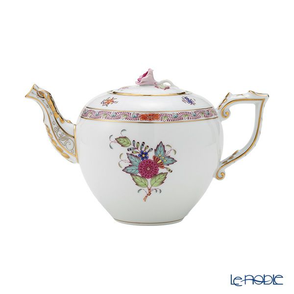 ヘレンド アポニーフラワー 00606-0-09／604 ティーポット ローズ 800ml