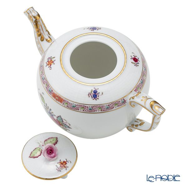 ヘレンド アポニーフラワー 00606-0-09／604 ティーポット ローズ 800ml