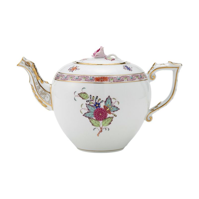 ヘレンド アポニーフラワー 00606-0-09／604 ティーポット ローズ 800ml