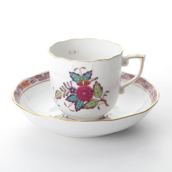 ヘレンド アポニーフラワー 00707-0-00 モカカップ＆ソーサー 150ml