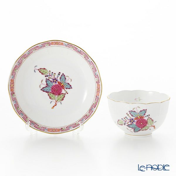 ヘレンド アポニーフラワー 00710-0-91／711 ジャパニーズカップ＆ソーサー 130ml