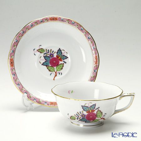 ヘレンド アポニーフラワー 00734-0-00 ティーカップ＆ソーサー（ロウ）