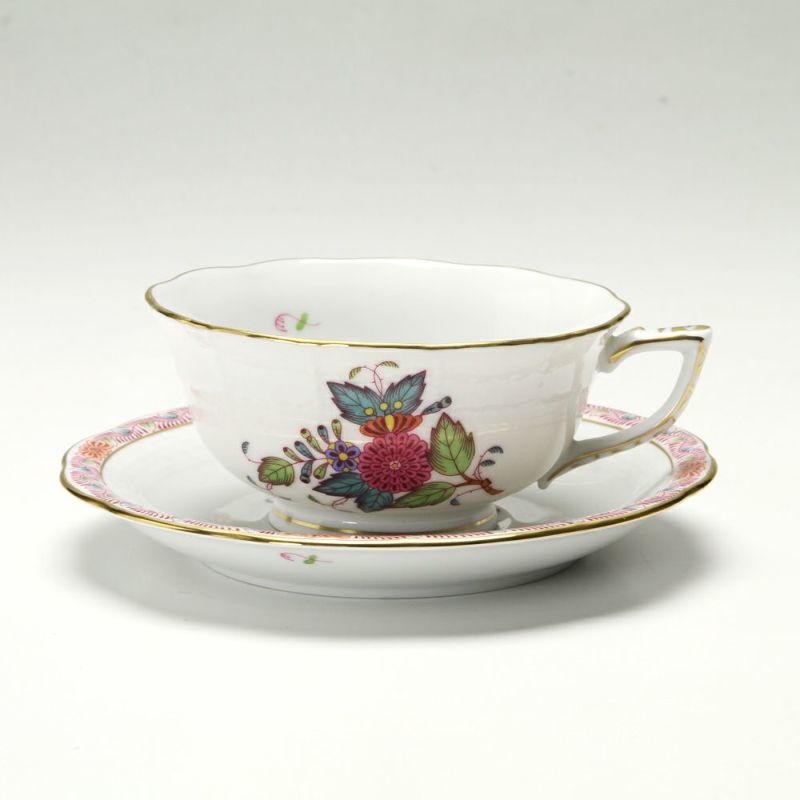 ヘレンド アポニーフラワー 00734-0-00 ティーカップ＆ソーサー（ロウ）