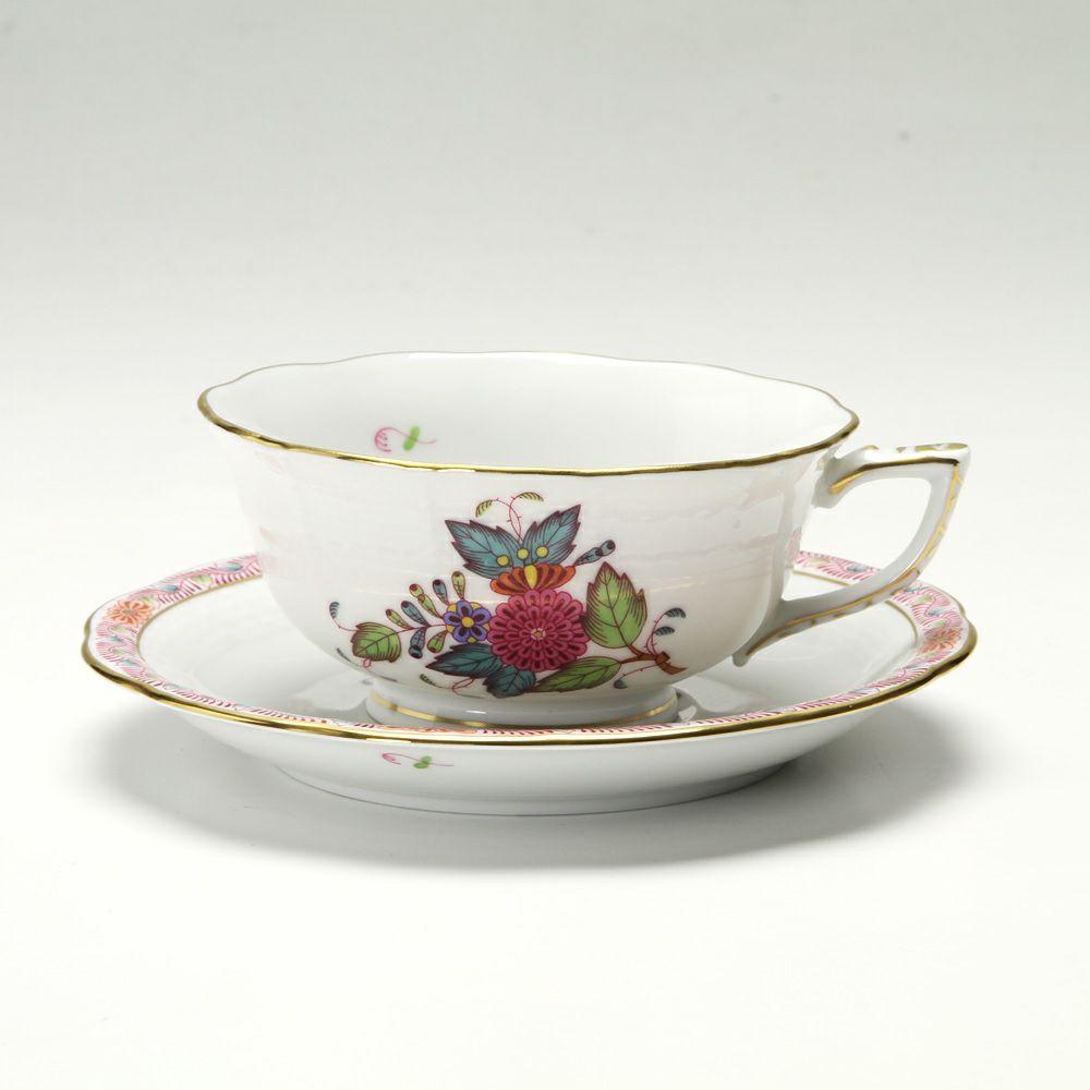 ヘレンド アポニーフラワー 00734-0-00 ティーカップ＆ソーサー（ロウ）